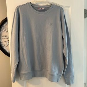 Fila pullover powder blue sweatshirt with pockets size XL